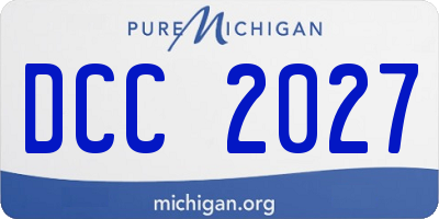 MI license plate DCC2027