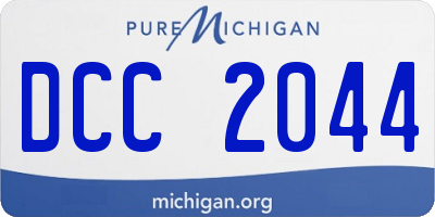 MI license plate DCC2044
