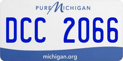 MI license plate DCC2066