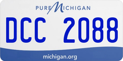MI license plate DCC2088