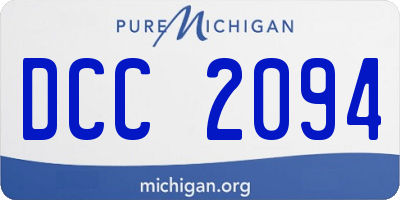 MI license plate DCC2094