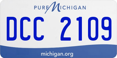 MI license plate DCC2109