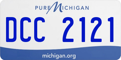 MI license plate DCC2121