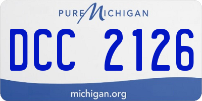 MI license plate DCC2126