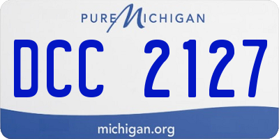 MI license plate DCC2127