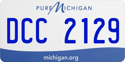 MI license plate DCC2129