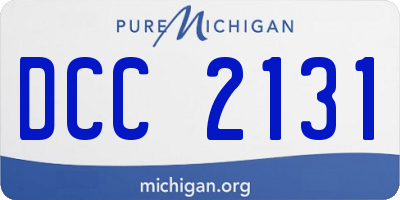 MI license plate DCC2131