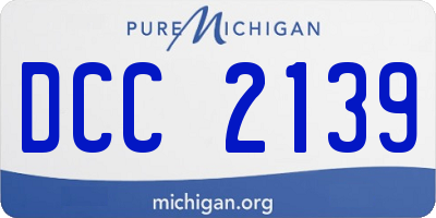 MI license plate DCC2139