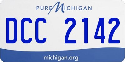 MI license plate DCC2142