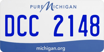 MI license plate DCC2148
