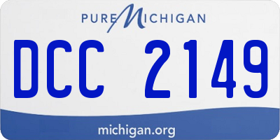 MI license plate DCC2149