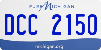 MI license plate DCC2150