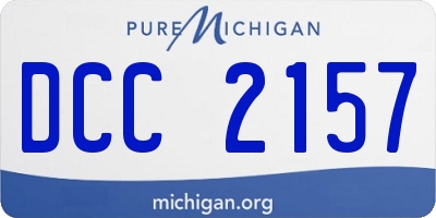 MI license plate DCC2157