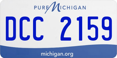 MI license plate DCC2159
