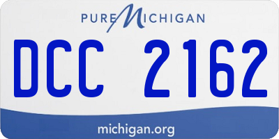 MI license plate DCC2162