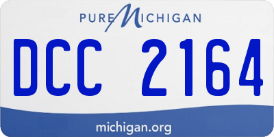 MI license plate DCC2164