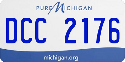 MI license plate DCC2176