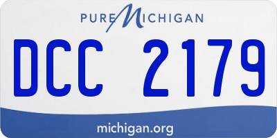 MI license plate DCC2179