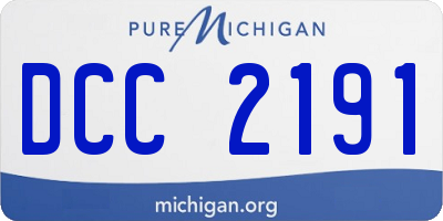 MI license plate DCC2191