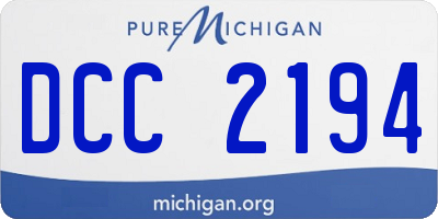 MI license plate DCC2194