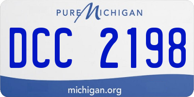 MI license plate DCC2198