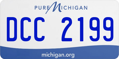 MI license plate DCC2199