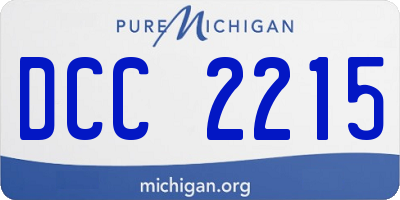 MI license plate DCC2215