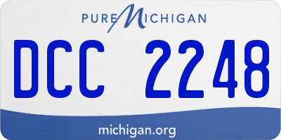 MI license plate DCC2248