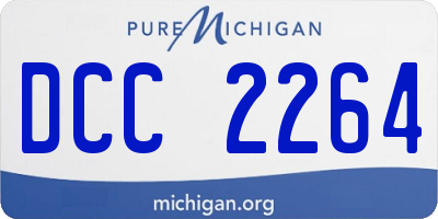 MI license plate DCC2264