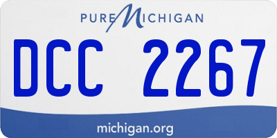 MI license plate DCC2267