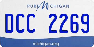 MI license plate DCC2269