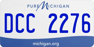 MI license plate DCC2276