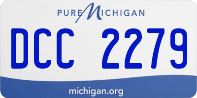 MI license plate DCC2279