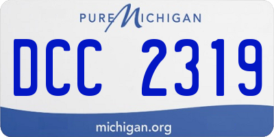MI license plate DCC2319