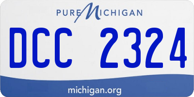 MI license plate DCC2324
