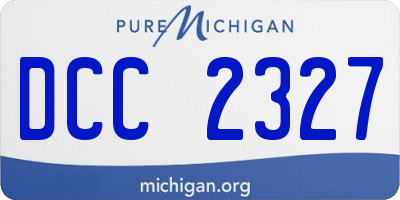 MI license plate DCC2327