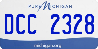 MI license plate DCC2328