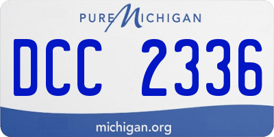 MI license plate DCC2336