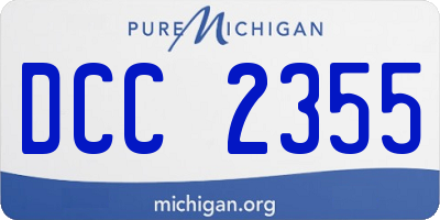 MI license plate DCC2355