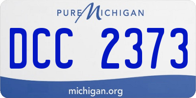 MI license plate DCC2373