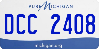 MI license plate DCC2408
