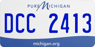 MI license plate DCC2413
