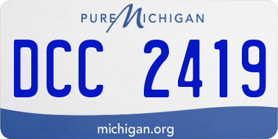 MI license plate DCC2419