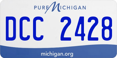 MI license plate DCC2428