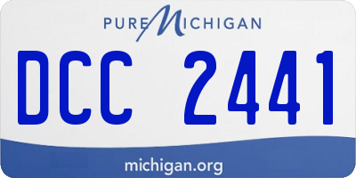 MI license plate DCC2441