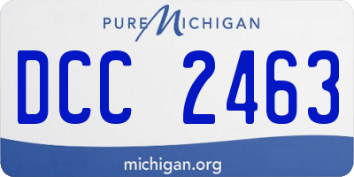 MI license plate DCC2463