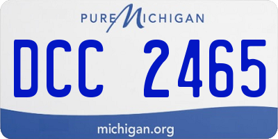 MI license plate DCC2465