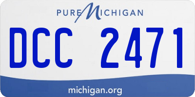 MI license plate DCC2471