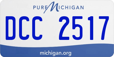MI license plate DCC2517