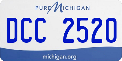 MI license plate DCC2520